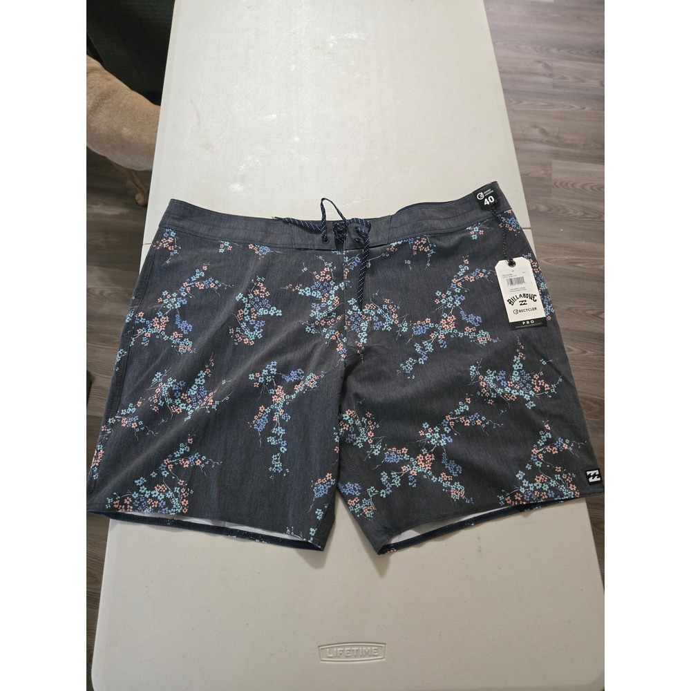 Billabong Good Times Pro Board Shorts Mens 40 Navy Floral Recycler